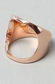 rose gold ring with cutout