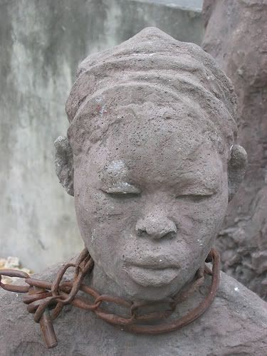 statue of female slave 18th century