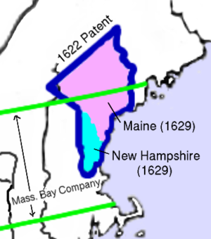 map of the American colony of Maine