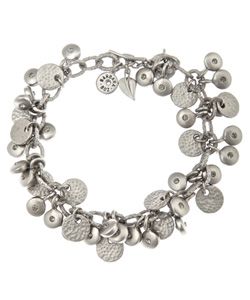 silver and Swarovski crystal charm bracelet
