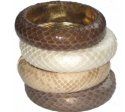python snakeskin bangle bracelet