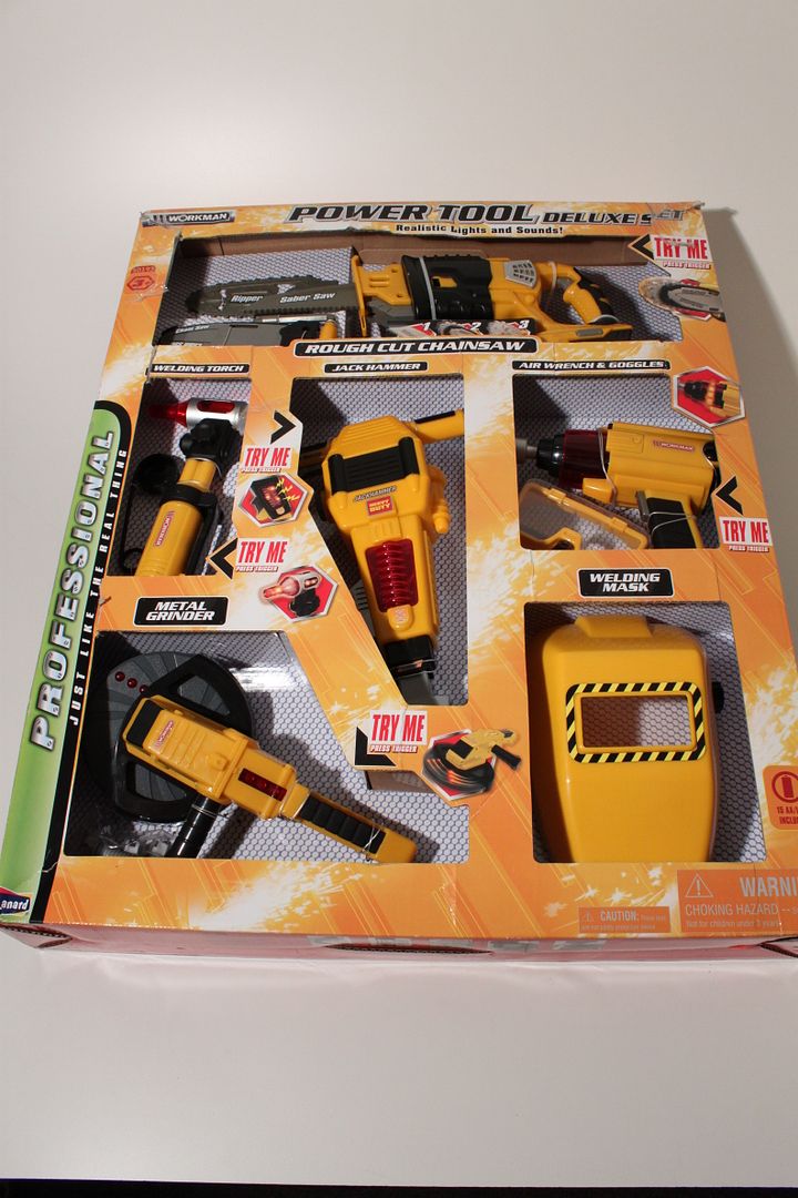 Lanard Workman Kids Power Tool Deluxe Set Lights Sound eBay