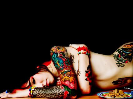 suicide girls tattoo. girls with tattoos lol.
