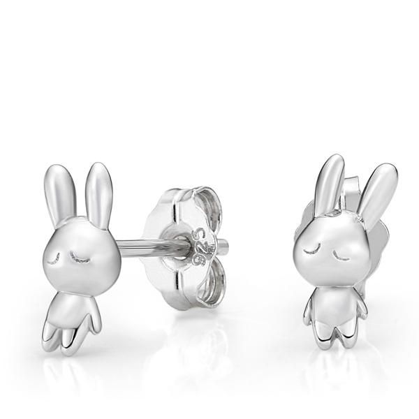 Silver Bunny Earrings
