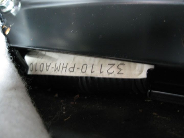 ECM number, 2000 Canadian car Honda Insight Forum