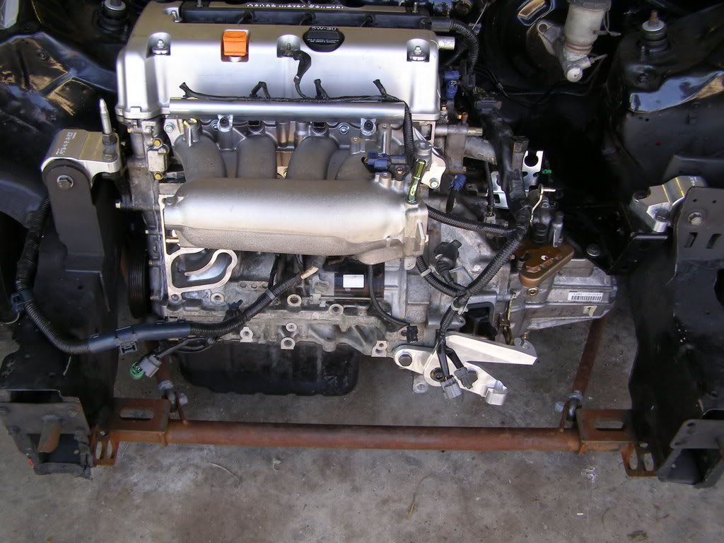 K24A2 short block, RBC, Type S Tranny, Waterpump block off, Ect