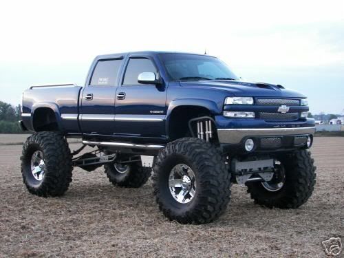Jacked Up Chevy Truck Mudding
