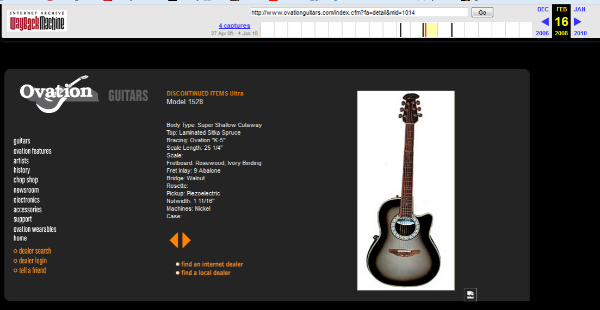 Viewing a thread - Ovation 1528 from 1982