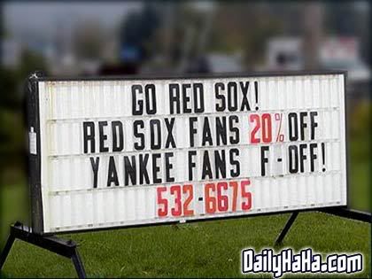   Funny Stickers on Funny Signs    Red Sox Picture By Silentrain3   Photobucket