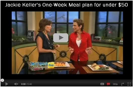 Hollywood Access Live - Jackie Keller's One-Week Meal plan for under $50