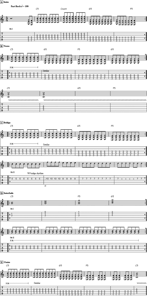 Partituras guitarra , bajo y bateria Partituras guitarra , bajo y bateria