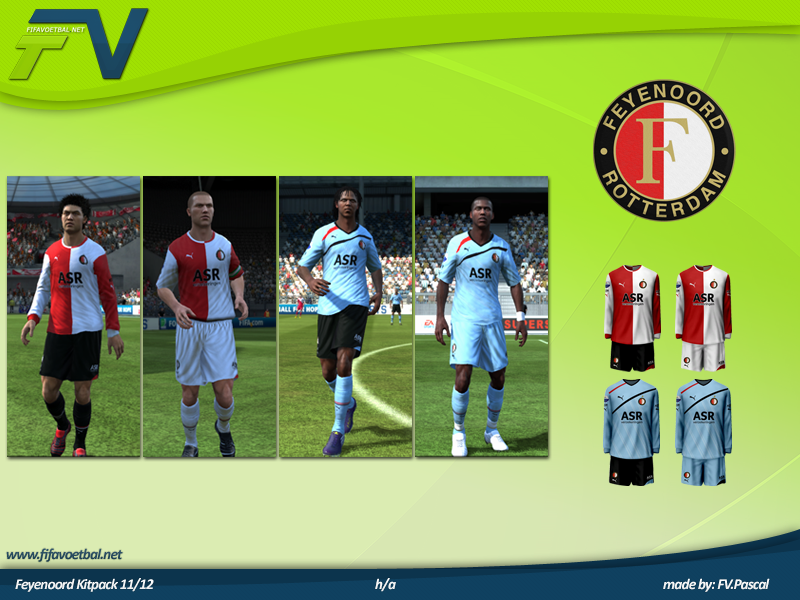 Feyenoord 2011/12 kitpack voor FIFA 11