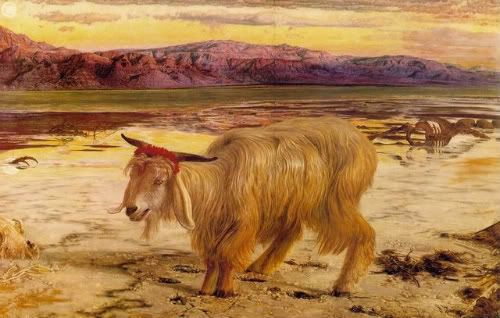 Holman Hunt Scapegoat. William Holman Hunt left