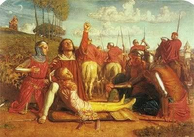 Rienzi Vowing to Obtain Justice Holman Hunt Pre Raphaelite