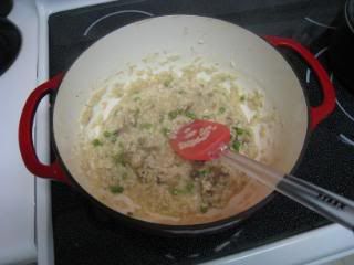 Risotto being cooked