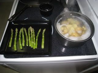 potatoes &amp; asparagus