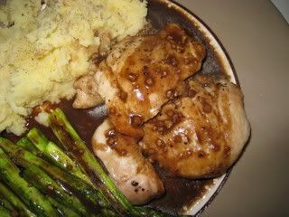 garlic-balsalmic chicken closeup