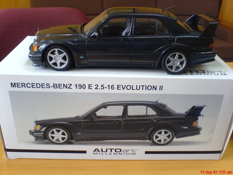 Update for my current addition a 118 AutoArt MercedesBenz 190E 23 16 