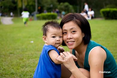 Justin and Mami in Park1