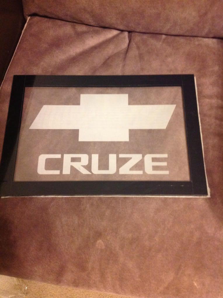 Custom etched plexiglass Chevrolet Cruze Forums