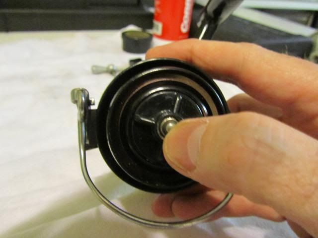 Mitchell 300 fishing reel service including how to remove a broken screw 