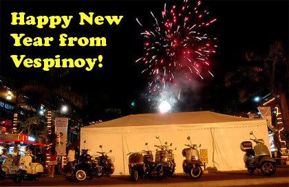 Vespinoy New Year!! Fireworks!! Metrowalk!!