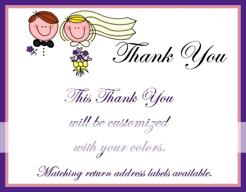 Thank You Cards Personalized For Wedding Gifts + More  