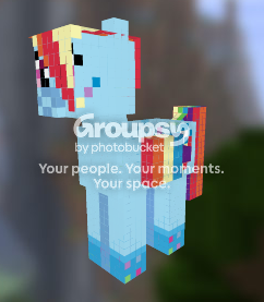 Rainbow Power Dash Minecraft Skin
