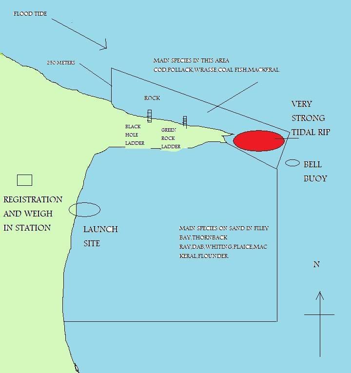 Map Of Filey Brigg Photo by martnash | Photobucket